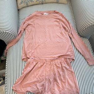 Lake Dreamknit set - long sleeve and shorts